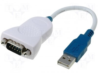 Кабелен модул US232R-10-BLK Модул: кабелен интегриран; кабел; D-Sub 9pin, USB A; 0,1m